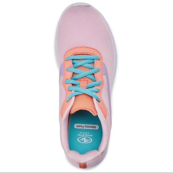 Athletic Works Mesh Running Shoes Women's Size 6 Pink Memory Foam - Picture 5 of 7